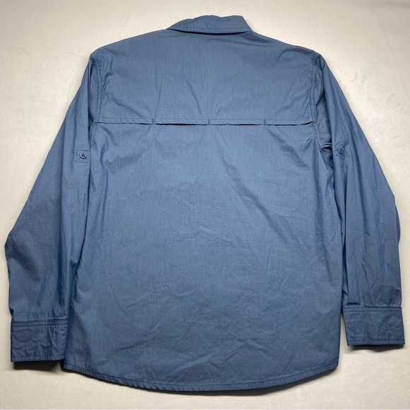 Reel Legends Vented Fishing Blue Long Sleeve Men’s Size Large. - Picture 2 of 7